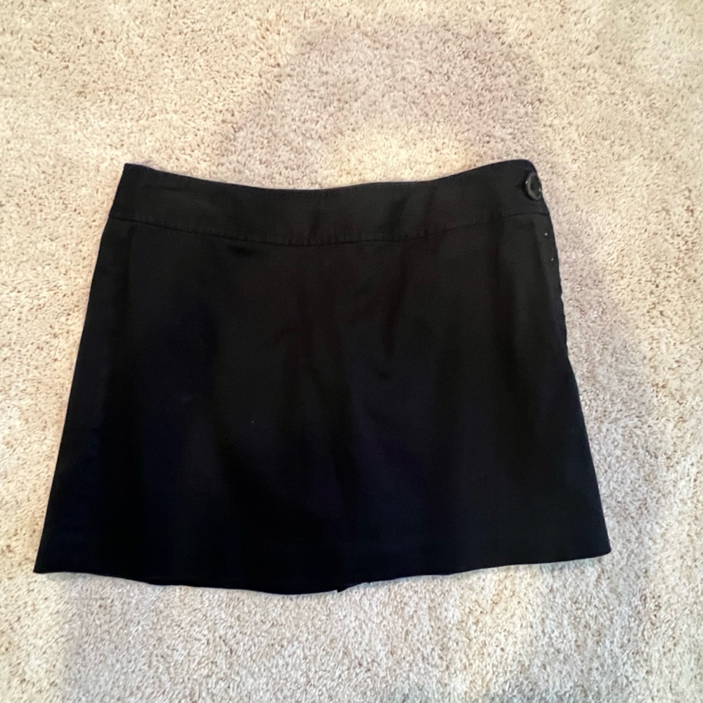 Ann Taylor Black Mini Skort Y2K Size 6 Petite